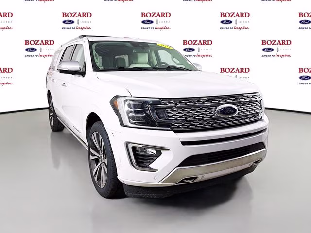 2021 White Metallic Ford Expedition Max Platinum 4X4 SUV
