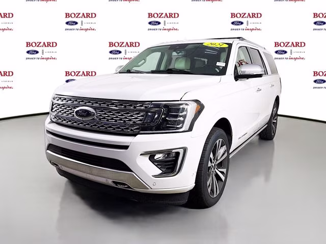 2021 White Metallic Ford Expedition Max Platinum 4X4 SUV