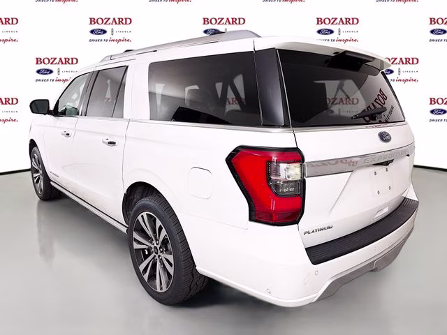 2021 White Metallic Ford Expedition Max Platinum 4X4 SUV
