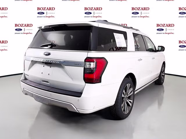 2021 White Metallic Ford Expedition Max Platinum 4X4 SUV