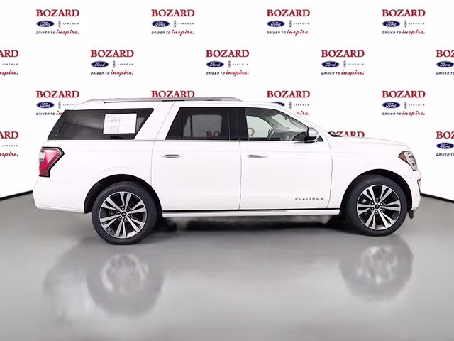 2021 White Metallic Ford Expedition Max Platinum 4X4 SUV