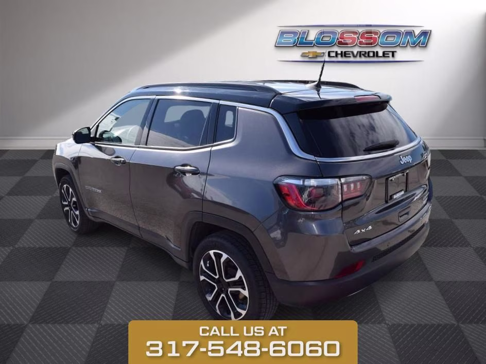 2023 Crystal Metallic Jeep Compass Limited 4X4 SUV