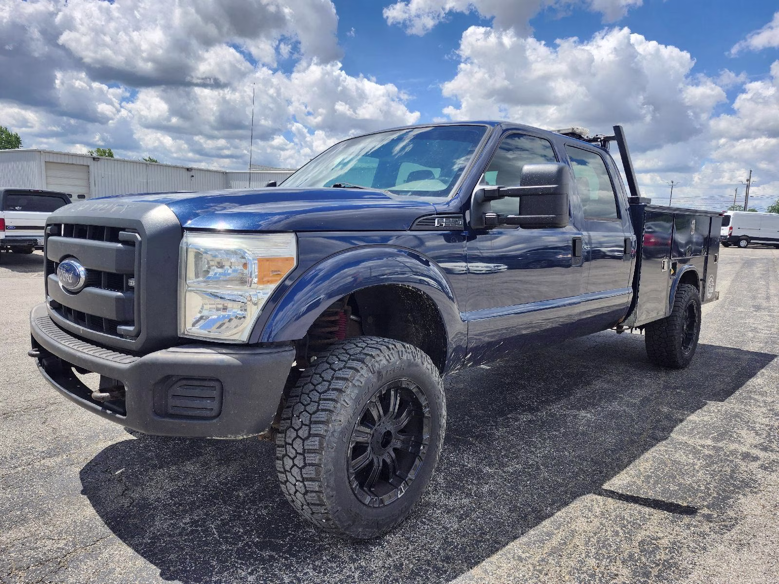 2013 Blue Jeans Metallic Ford Super Duty F-250 SRW XL 4X4 Truck