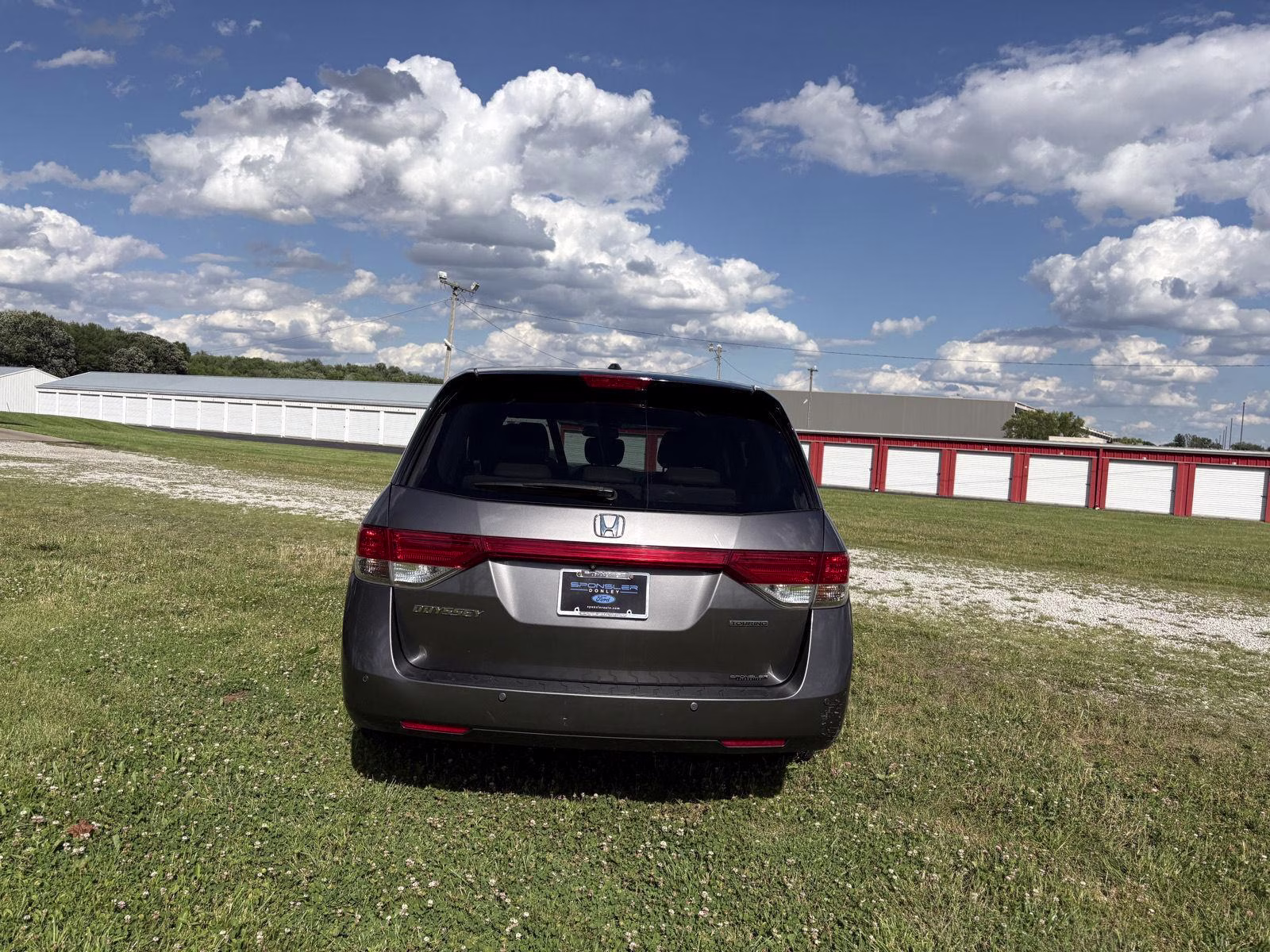 2014 Modern Steel Metallic Honda Odyssey Touring FWD Van