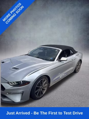 2019 Ingot Silver Ford Mustang EcoBoost Premium RWD Convertible