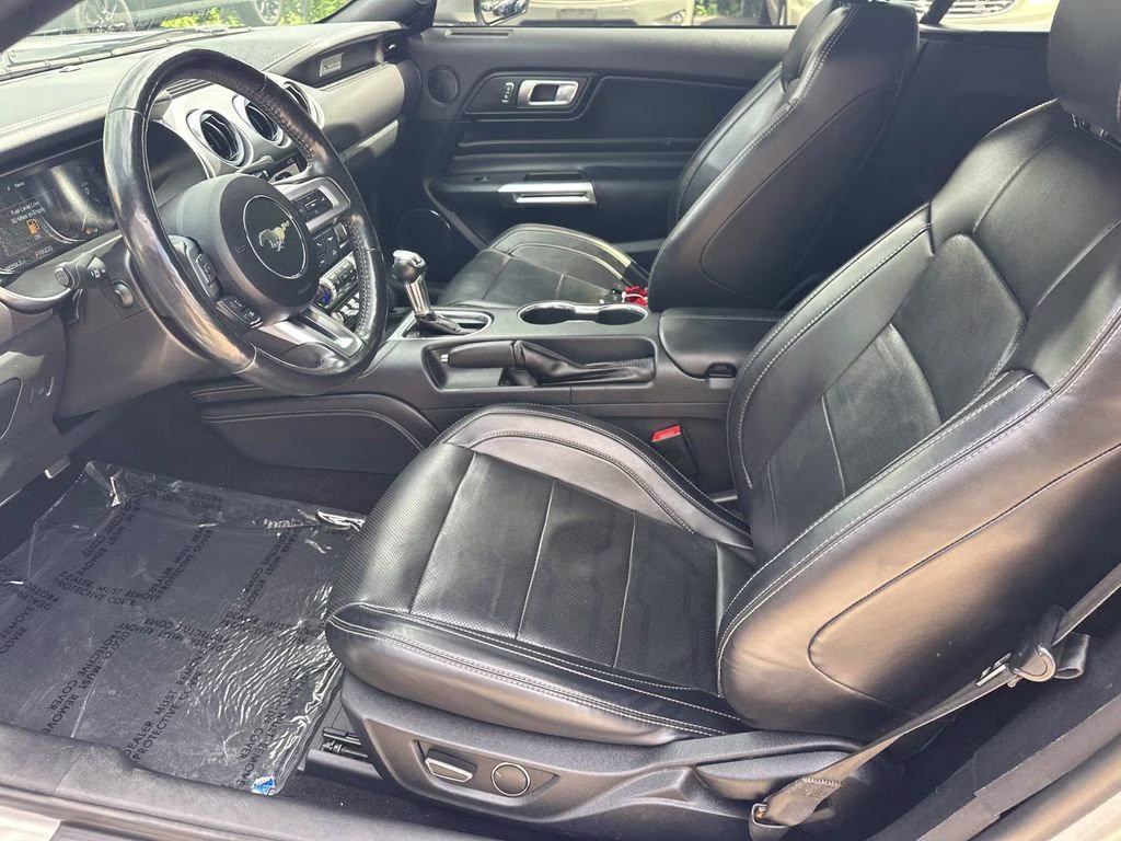 2019 Ingot Silver Ford Mustang EcoBoost Premium RWD Convertible