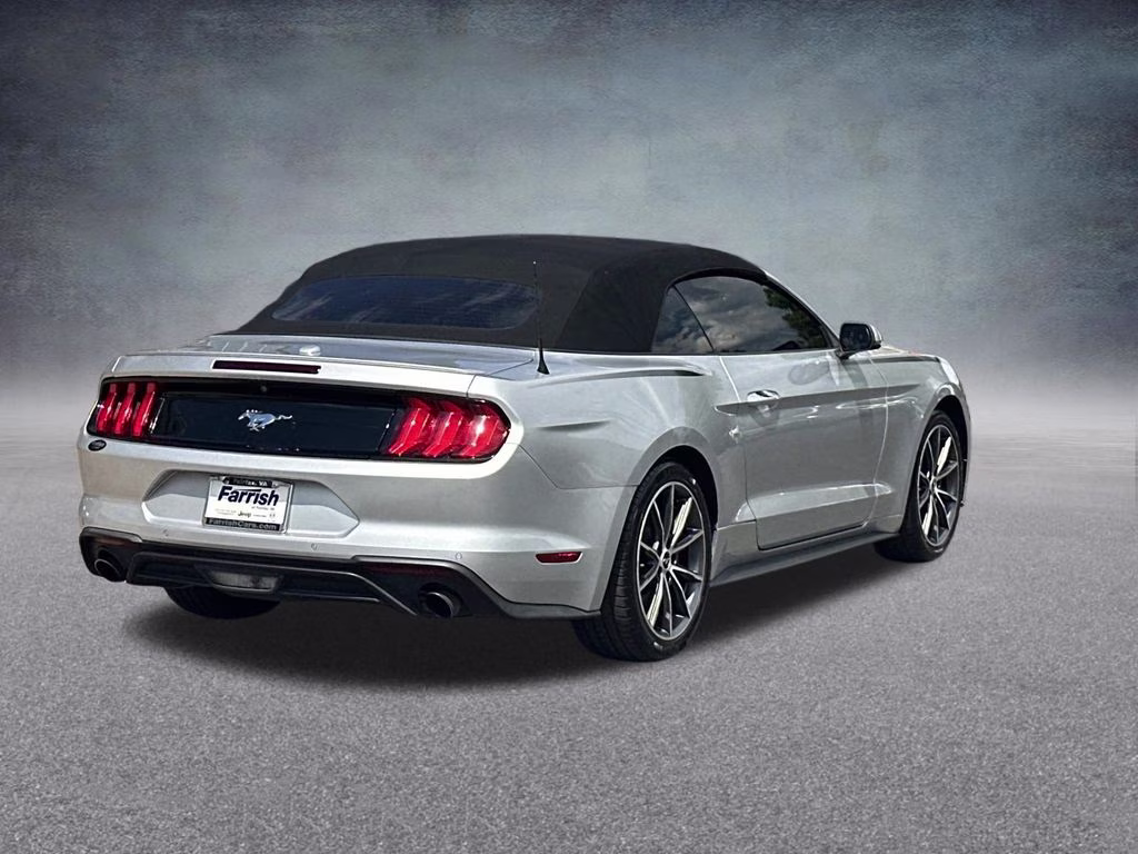 2019 Ingot Silver Ford Mustang EcoBoost Premium RWD Convertible