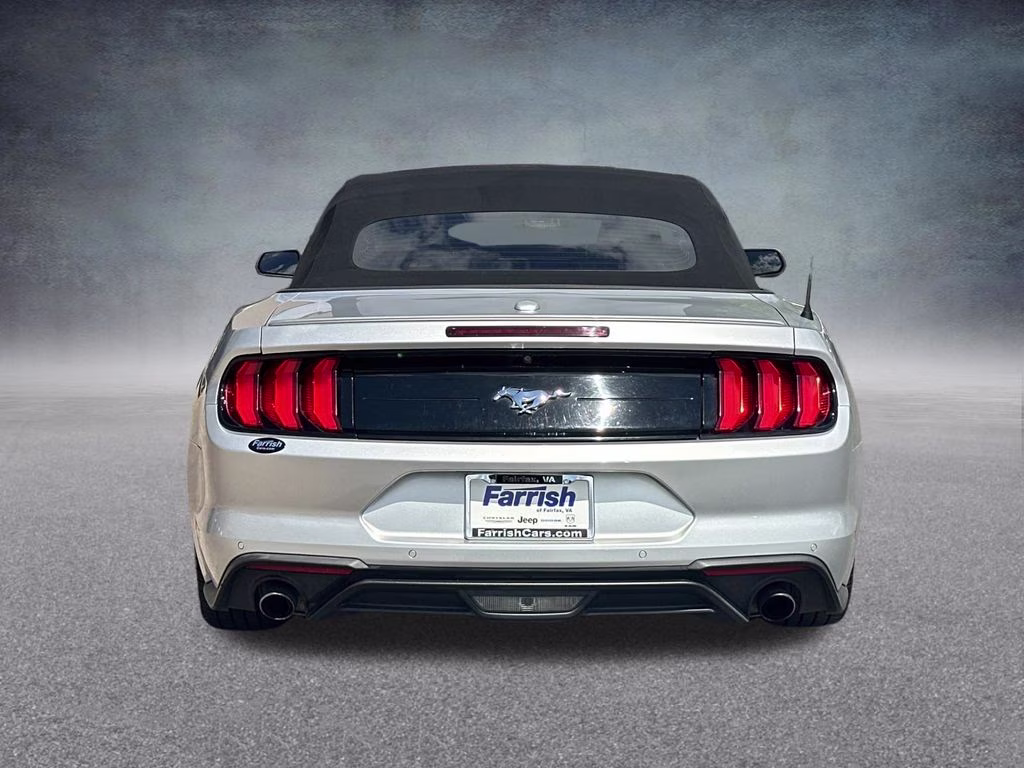2019 Ingot Silver Ford Mustang EcoBoost Premium RWD Convertible