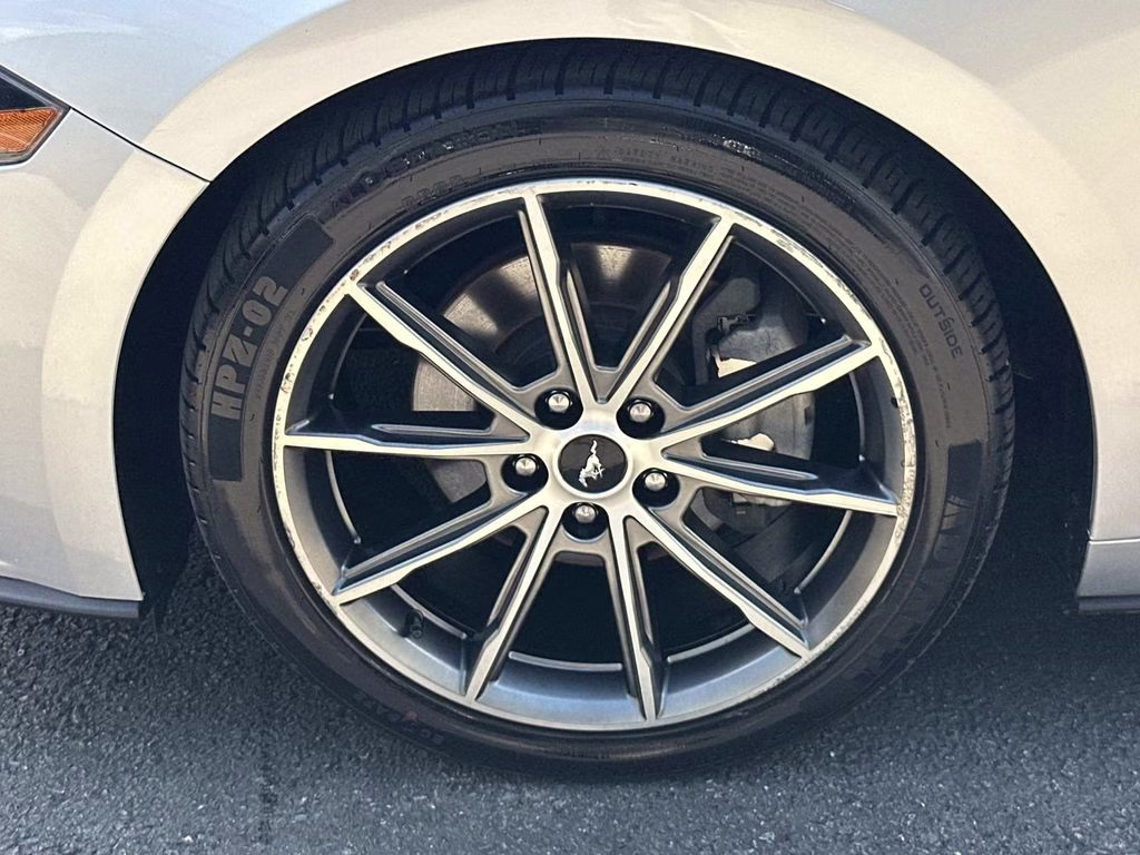 2019 Ingot Silver Ford Mustang EcoBoost Premium RWD Convertible