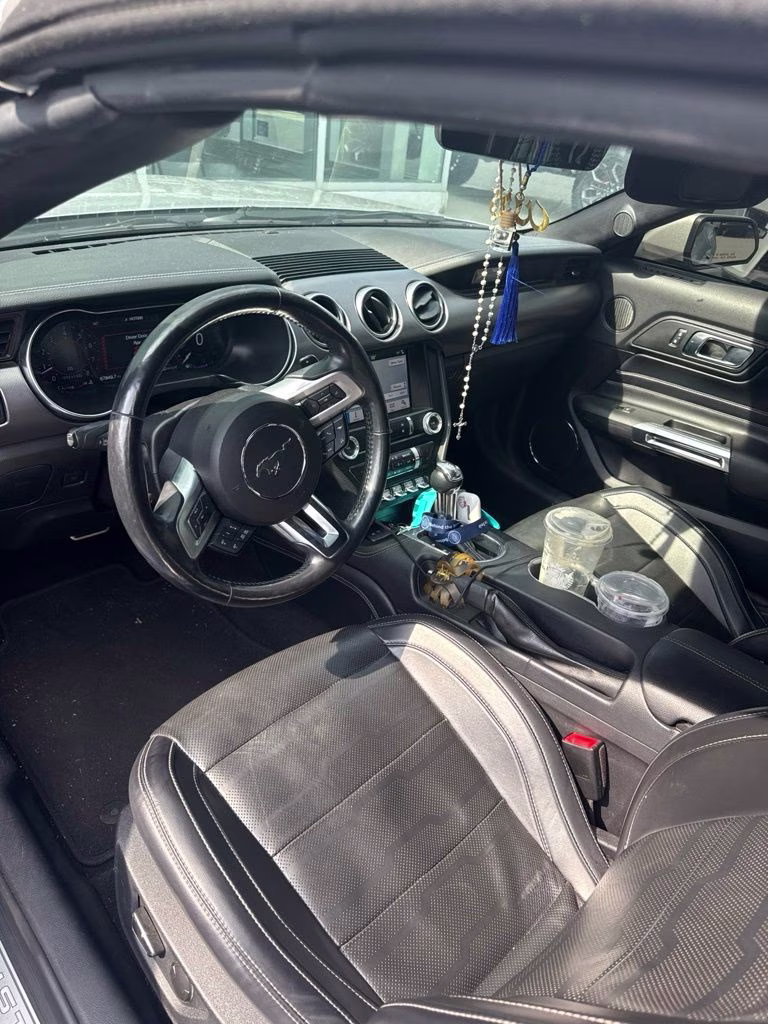 2019 Ingot Silver Ford Mustang EcoBoost Premium RWD Convertible