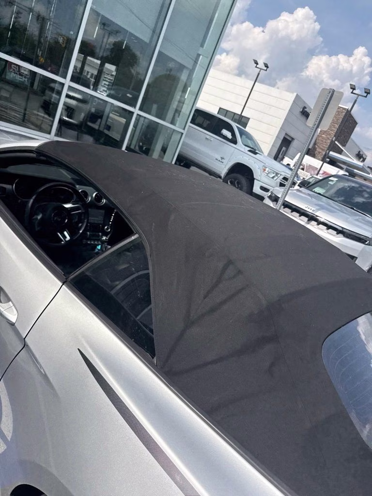 2019 Ingot Silver Ford Mustang EcoBoost Premium RWD Convertible