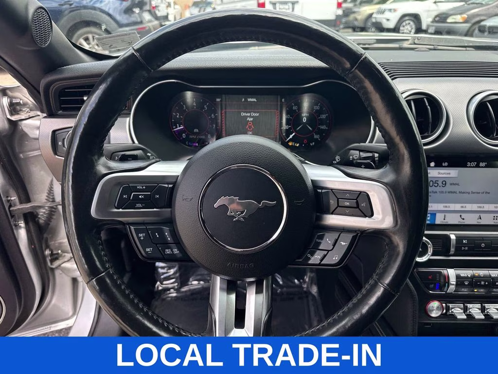 2019 Ingot Silver Ford Mustang EcoBoost Premium RWD Convertible