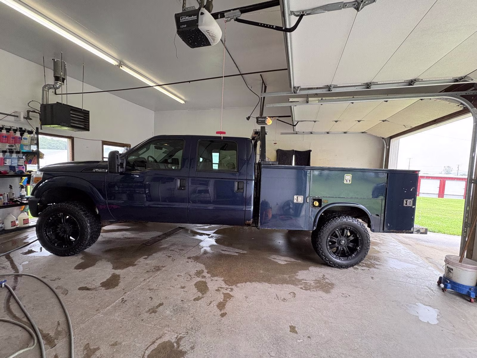 2013 Blue Jeans Metallic Ford Super Duty F-250 SRW XL 4X4 Truck