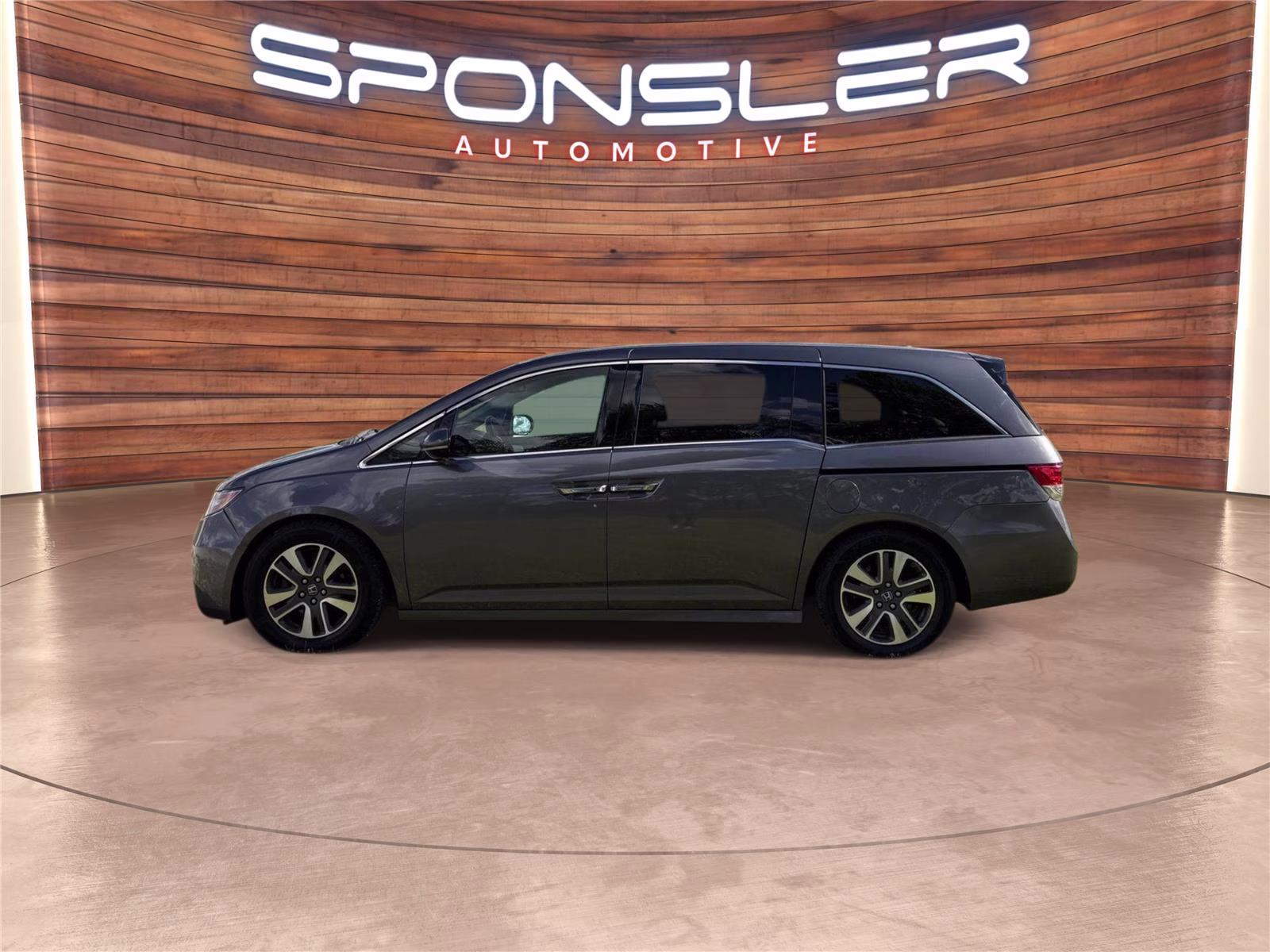 2014 Modern Steel Metallic Honda Odyssey Touring FWD Van