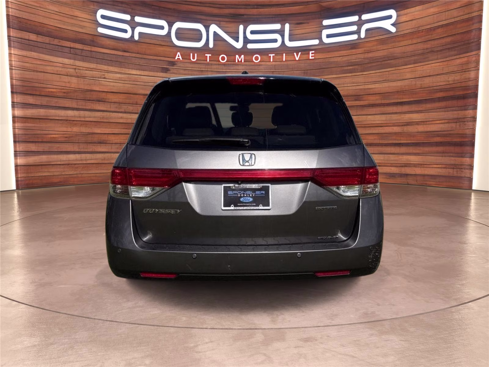 2014 Modern Steel Metallic Honda Odyssey Touring FWD Van