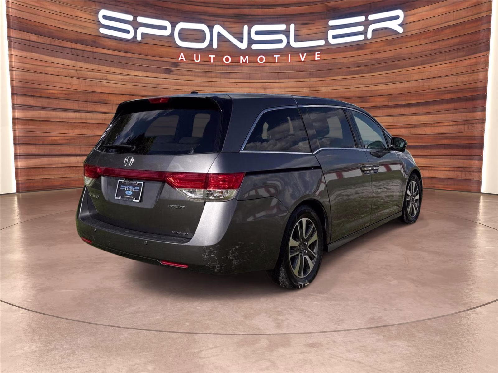 2014 Modern Steel Metallic Honda Odyssey Touring FWD Van
