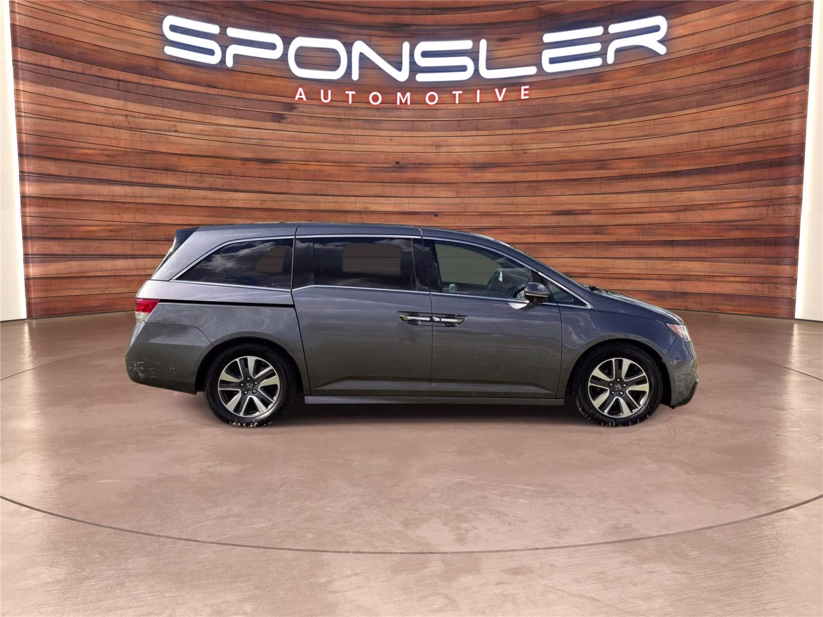 2014 Modern Steel Metallic Honda Odyssey Touring FWD Van
