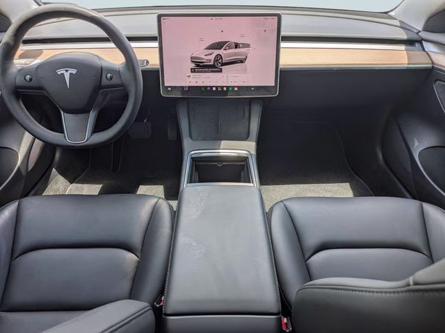 2023 White Tesla Model 3 Long Range AWD Sedan