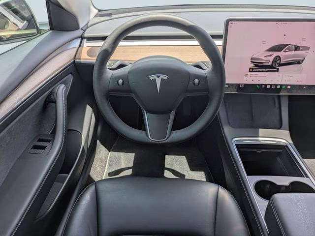 2023 White Tesla Model 3 Long Range AWD Sedan