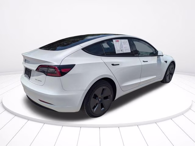 2023 White Tesla Model 3 Long Range AWD Sedan