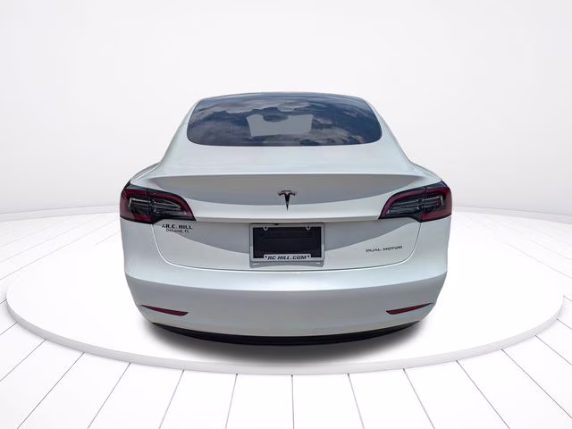 2023 White Tesla Model 3 Long Range AWD Sedan