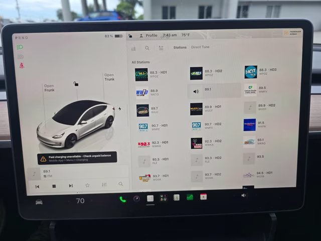 2023 White Tesla Model 3 Long Range AWD Sedan