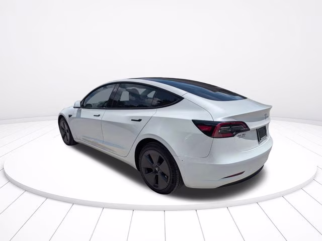 2023 White Tesla Model 3 Long Range AWD Sedan