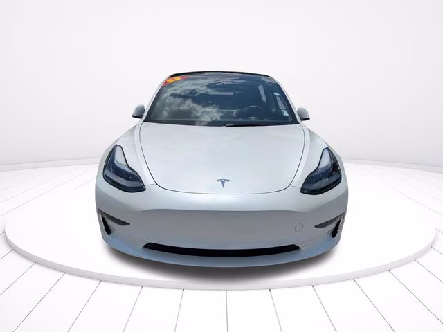 2023 White Tesla Model 3 Long Range AWD Sedan