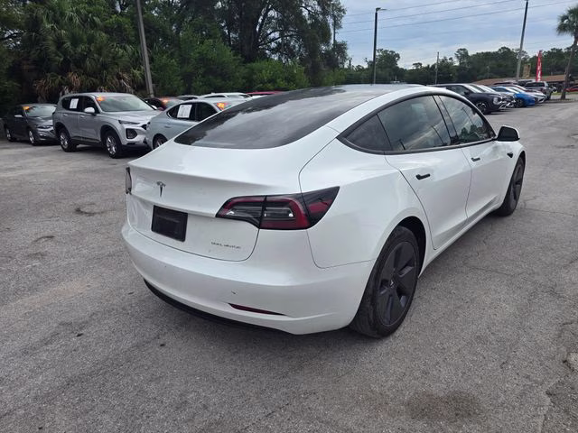 2023 White Tesla Model 3 Long Range AWD Sedan