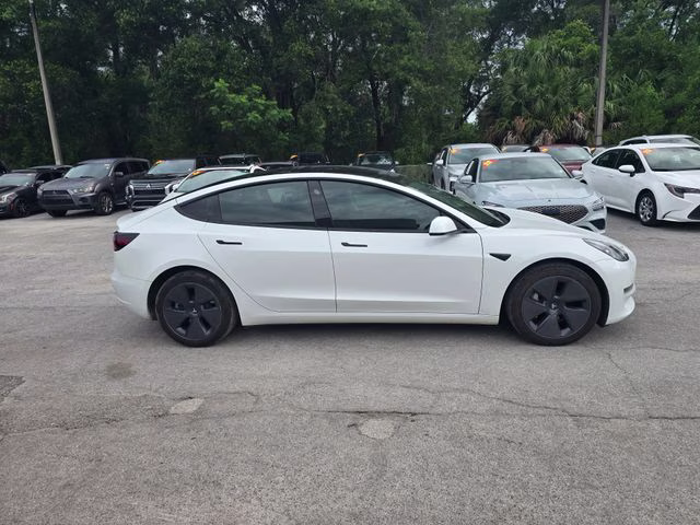 2023 White Tesla Model 3 Long Range AWD Sedan
