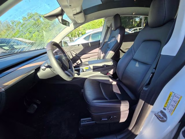 2021 White Tesla Model Y Long Range AWD SUV