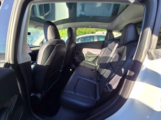 2021 White Tesla Model Y Long Range AWD SUV