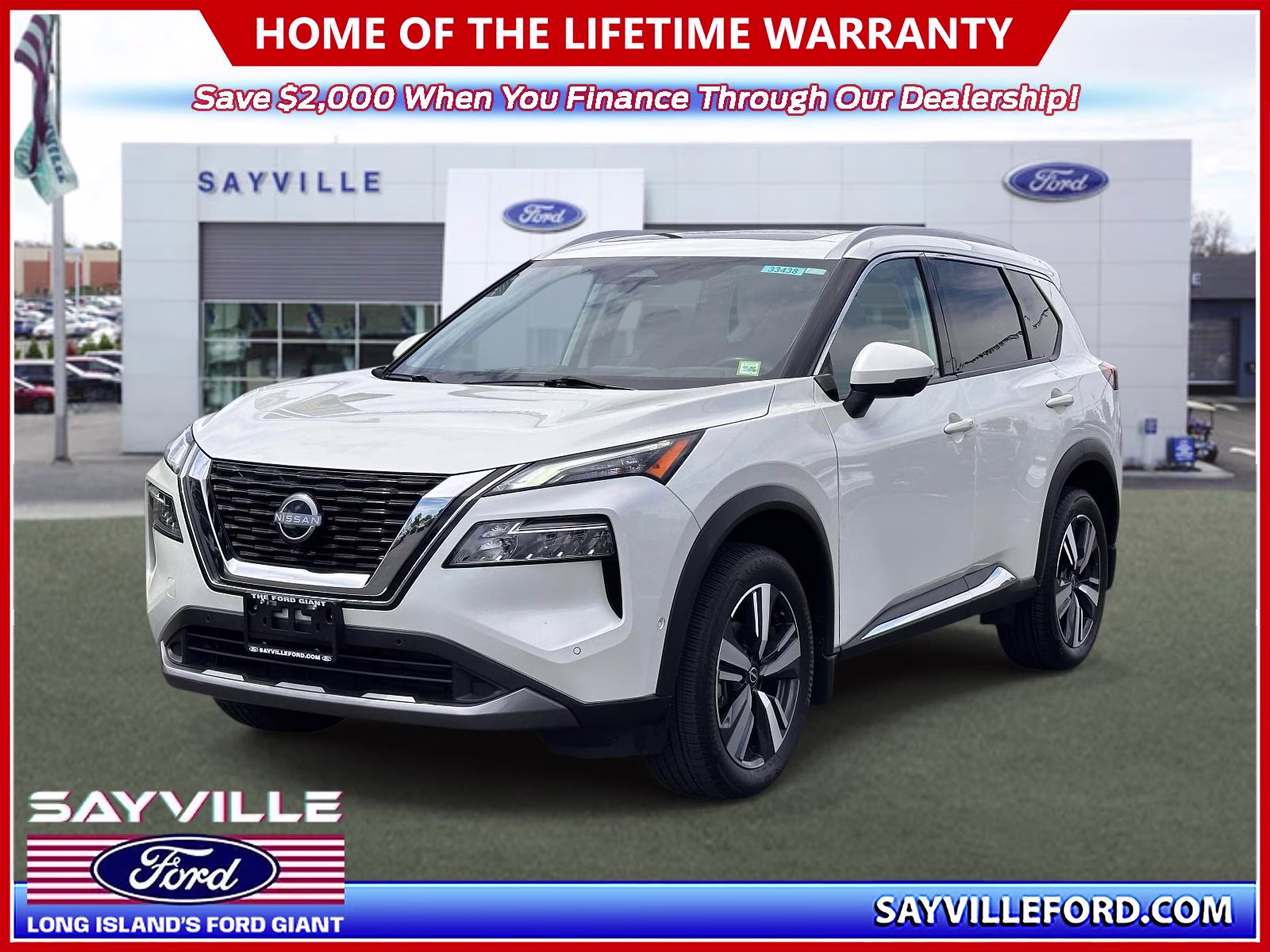2023 Pearl White Tricoat Nissan Rogue AWD SL AWD SUV