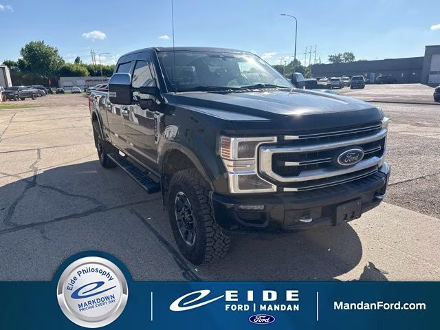 2020 Black Ford Super Duty F-250 SRW Platinum 4X4 Truck