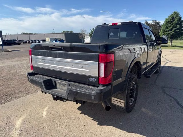 2020 Black Ford Super Duty F-250 SRW Platinum 4X4 Truck