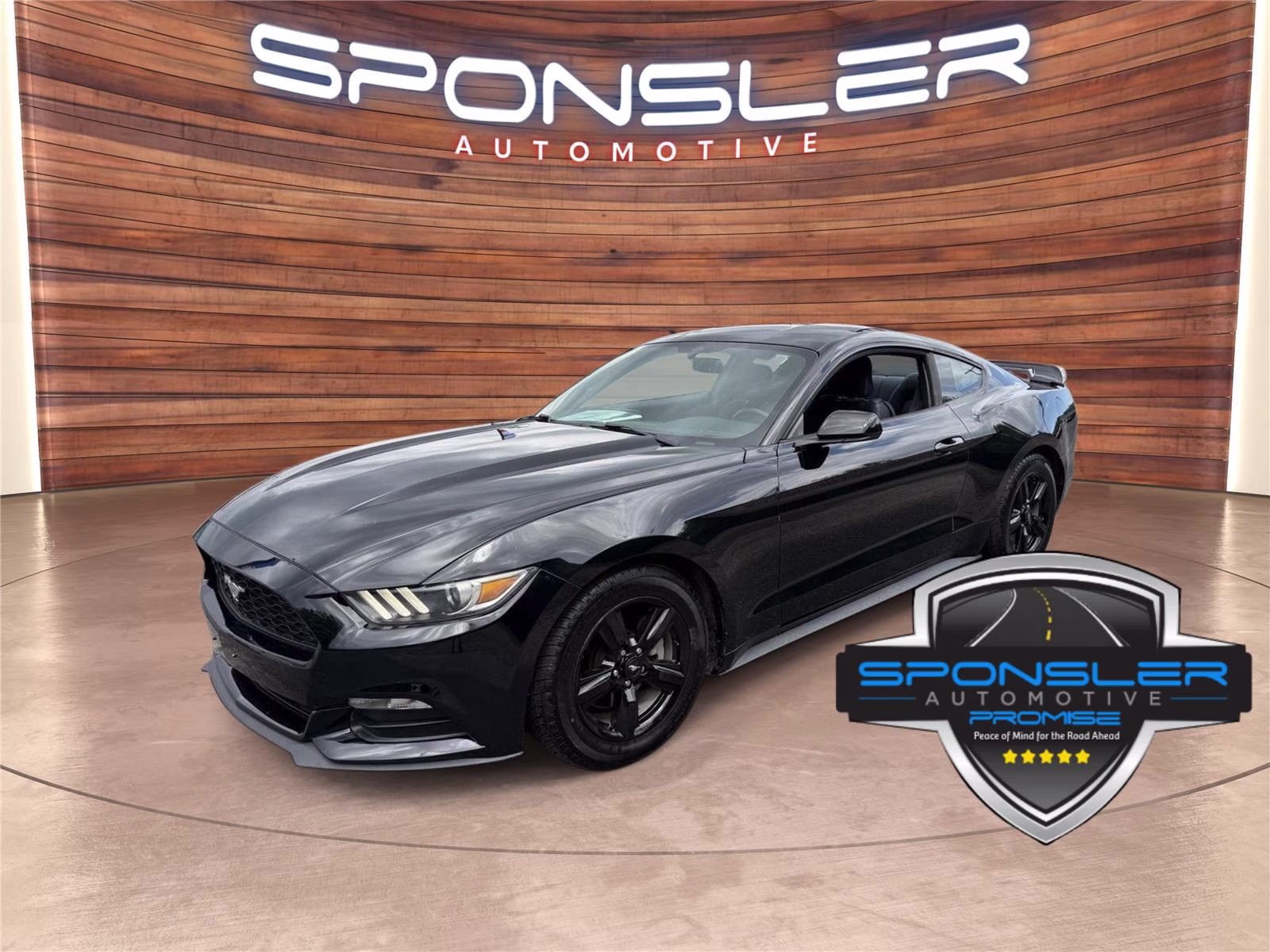 2017 Shadow Black Ford Mustang V6 RWD Fastback