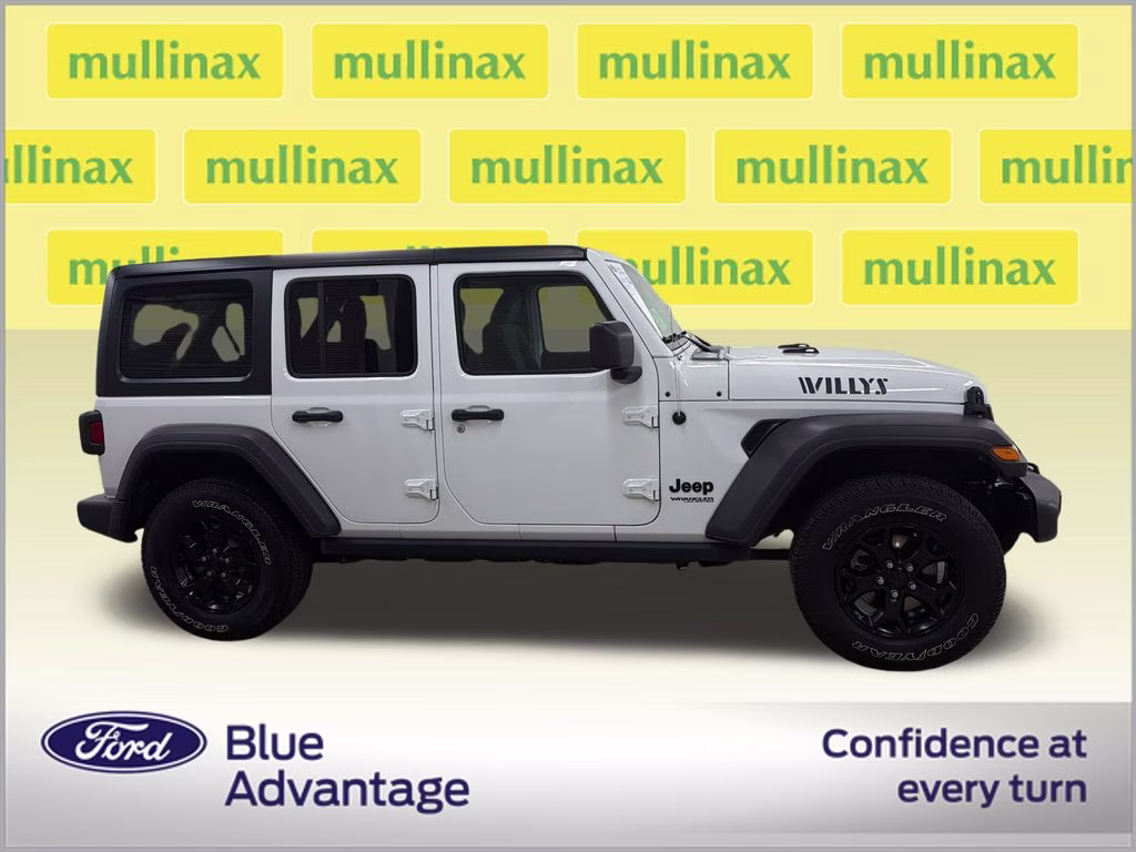 2021 Bright White Clearcoat Jeep Wrangler Unlimited Willys 4X4 SUV