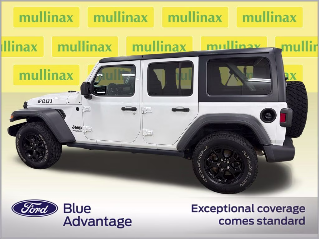 2021 Bright White Clearcoat Jeep Wrangler Unlimited Willys 4X4 SUV