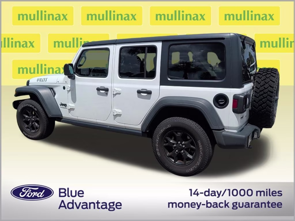 2021 Bright White Clearcoat Jeep Wrangler Unlimited Willys 4X4 SUV