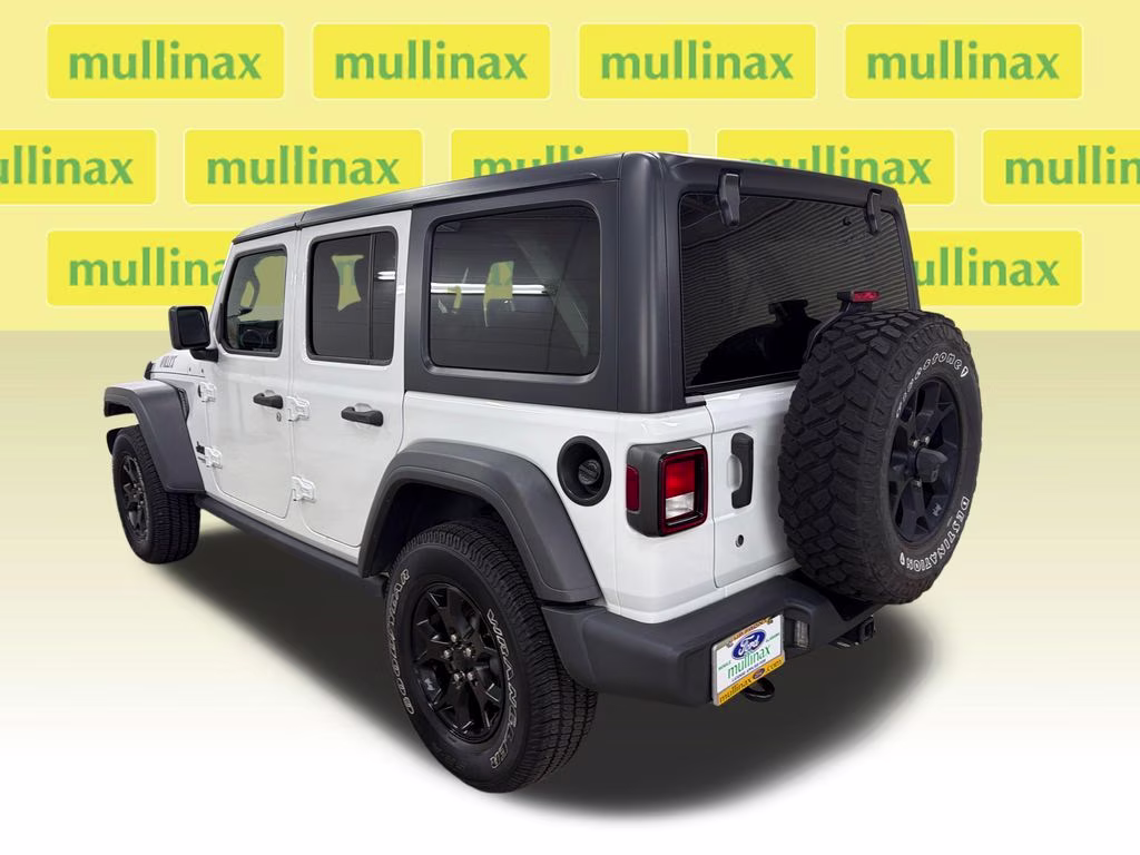 2021 Bright White Clearcoat Jeep Wrangler Unlimited Willys 4X4 SUV