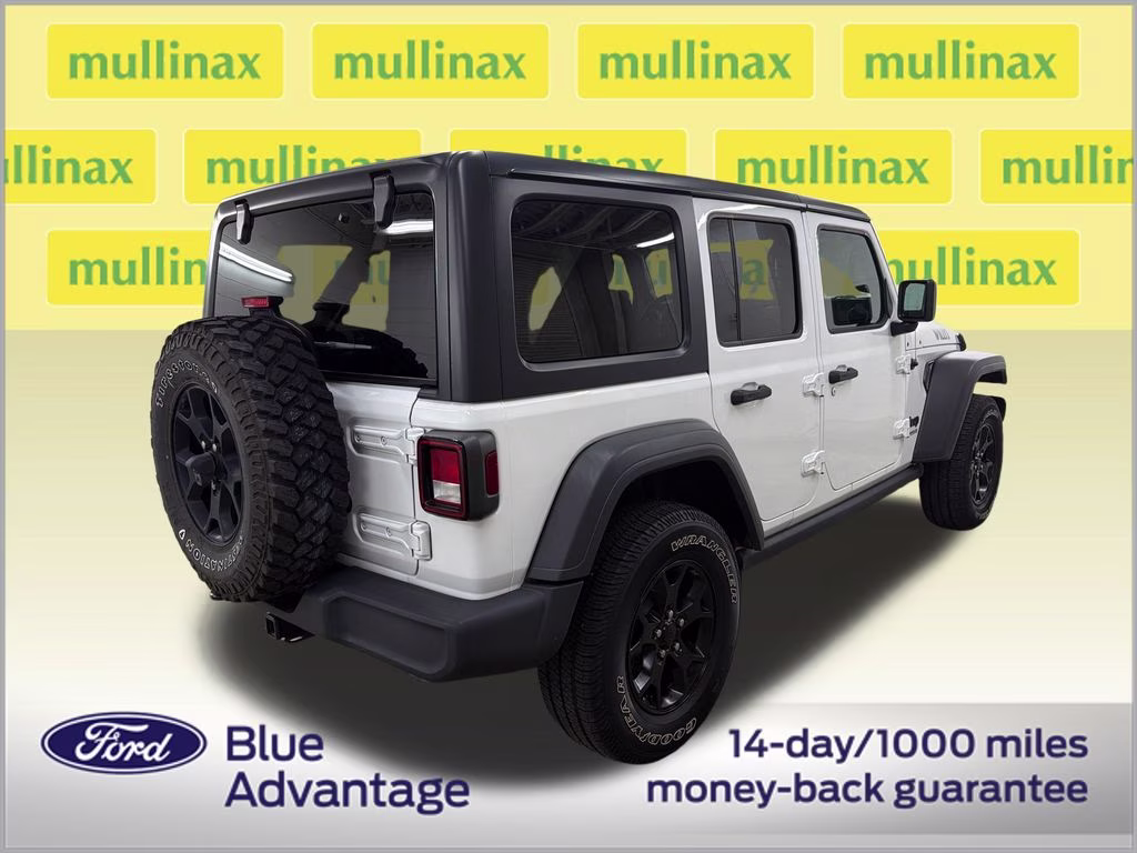2021 Bright White Clearcoat Jeep Wrangler Unlimited Willys 4X4 SUV