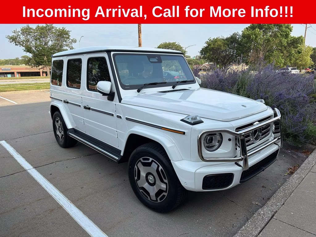 2025 Polar White Mercedes-Benz G-Class G 550 AWD SUV