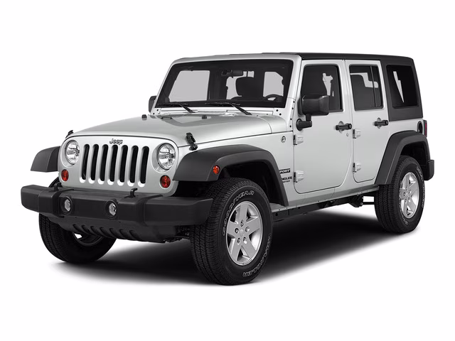 2015 White Jeep Wrangler Unlimited Sahara 4X4 SUV