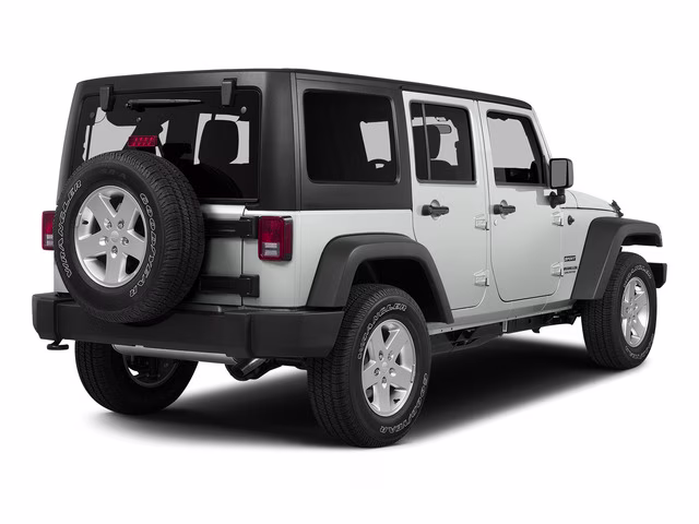 2015 White Jeep Wrangler Unlimited Sahara 4X4 SUV