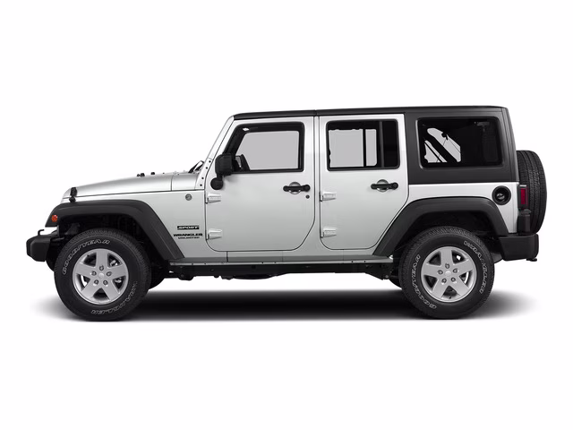 2015 White Jeep Wrangler Unlimited Sahara 4X4 SUV