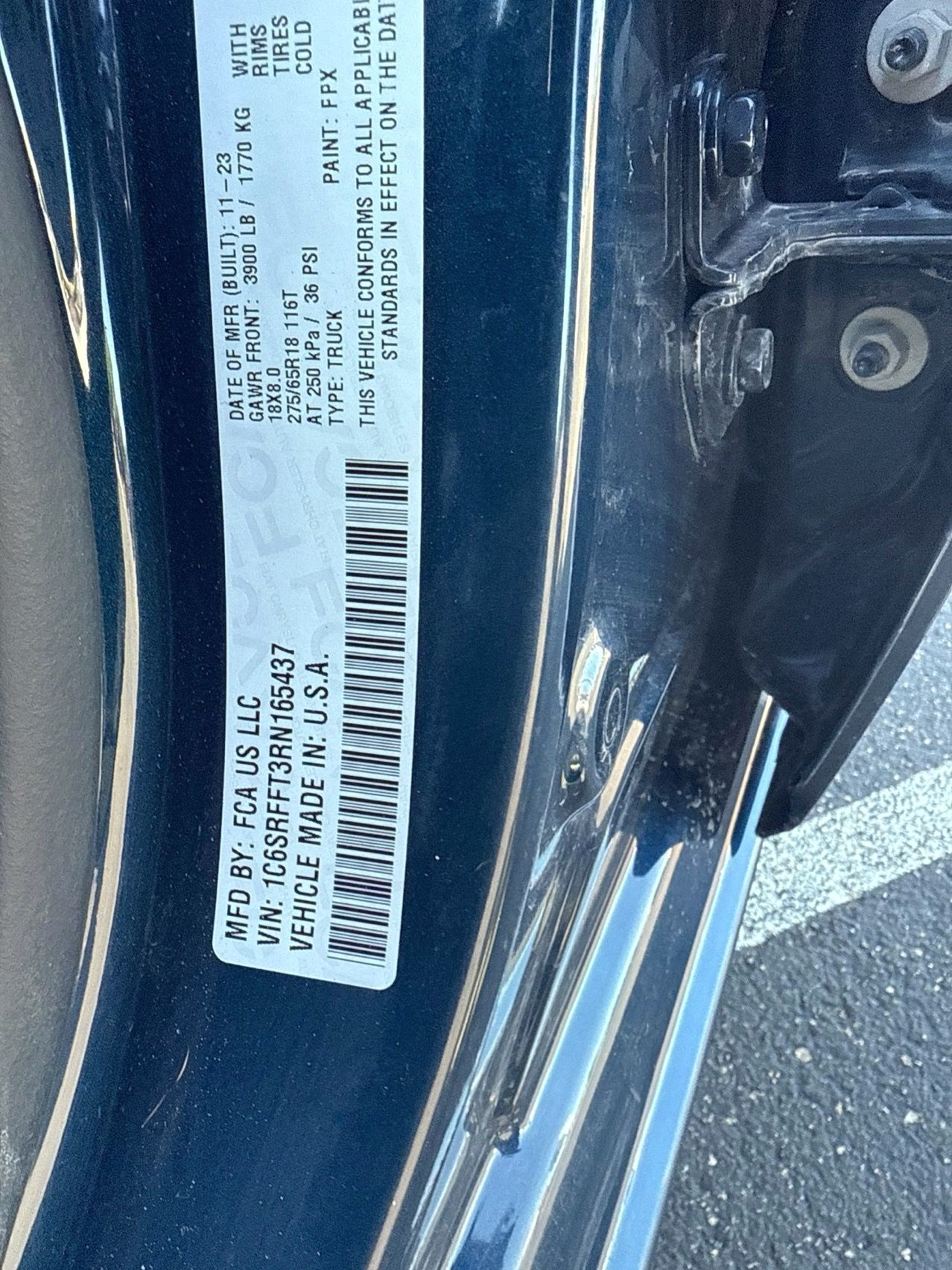 2024 Patriot Blue Pearlcoat Ram 1500 Big Horn/Lone Star 4X4 Truck