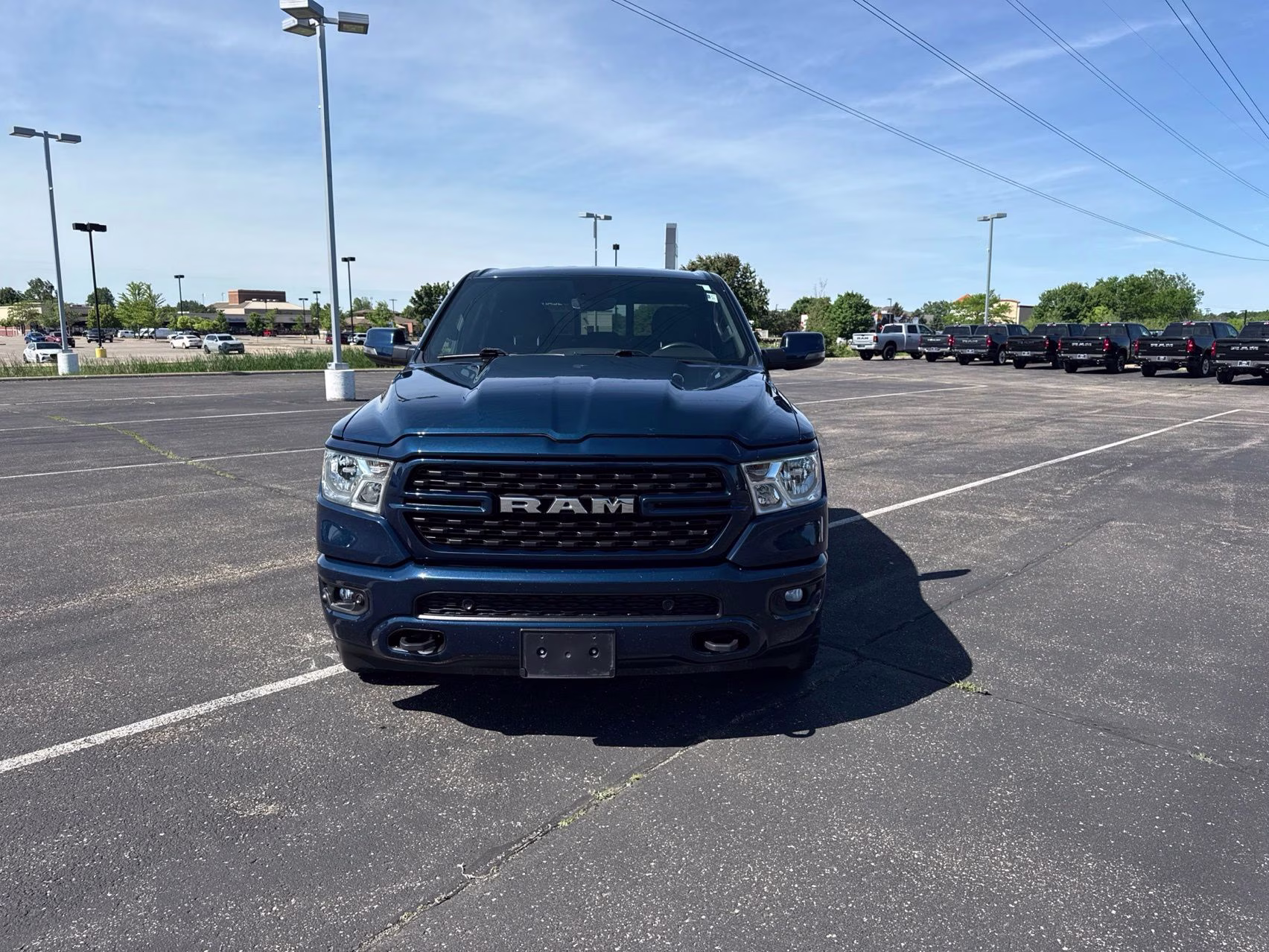 2024 Patriot Blue Pearlcoat Ram 1500 Big Horn/Lone Star 4X4 Truck