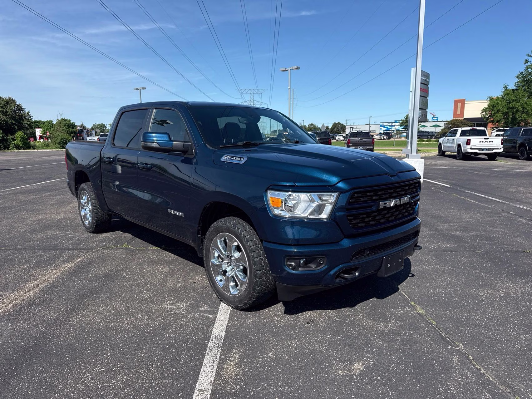 2024 Patriot Blue Pearlcoat Ram 1500 Big Horn/Lone Star 4X4 Truck
