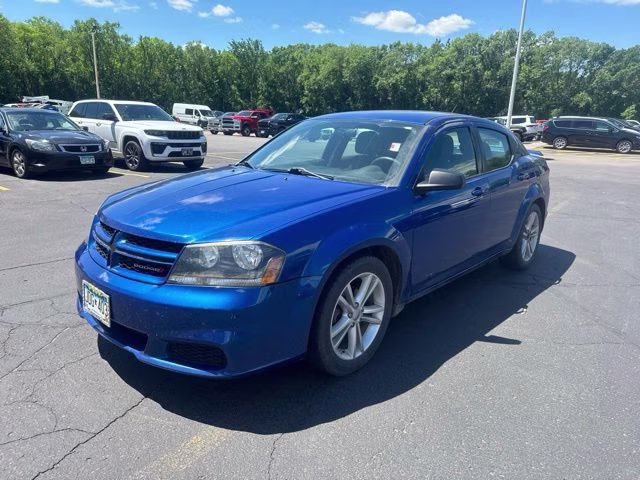 2014 Blue Streak Pearlcoat Dodge Avenger SE FWD Sedan