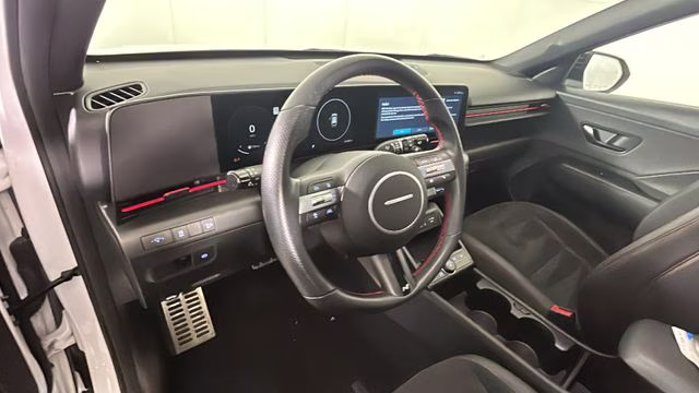 2024 Atlas White Hyundai Kona N Line AWD SUV